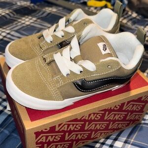 Vans Kids Olive and Black Sneakers
